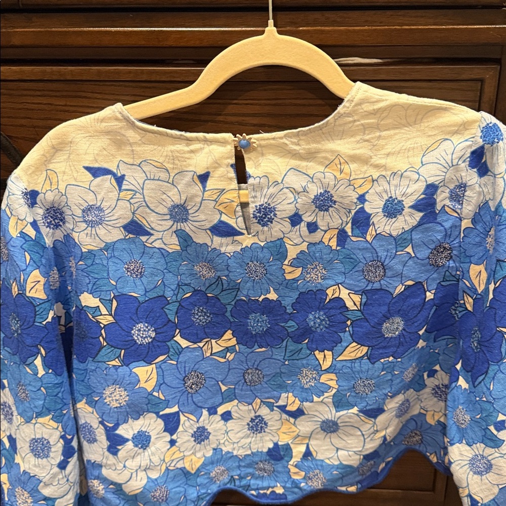 Farm Rio Blue & White Floral Two-Piece Set - Picture 3 of 7